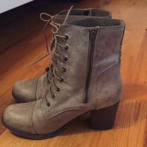 Steve Madden combat boots 3 inch heel